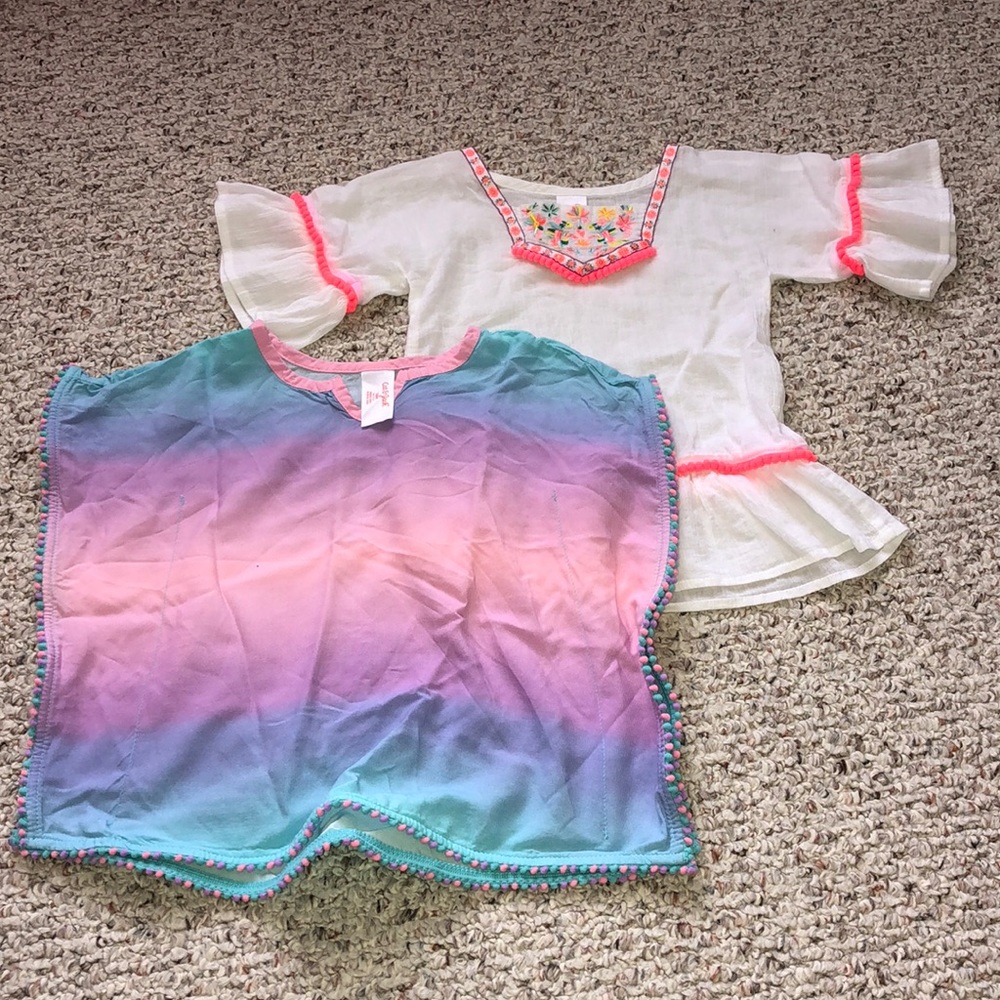 Set of TWO Girls Bathing Suit Cover-Ups Size 18M ✨